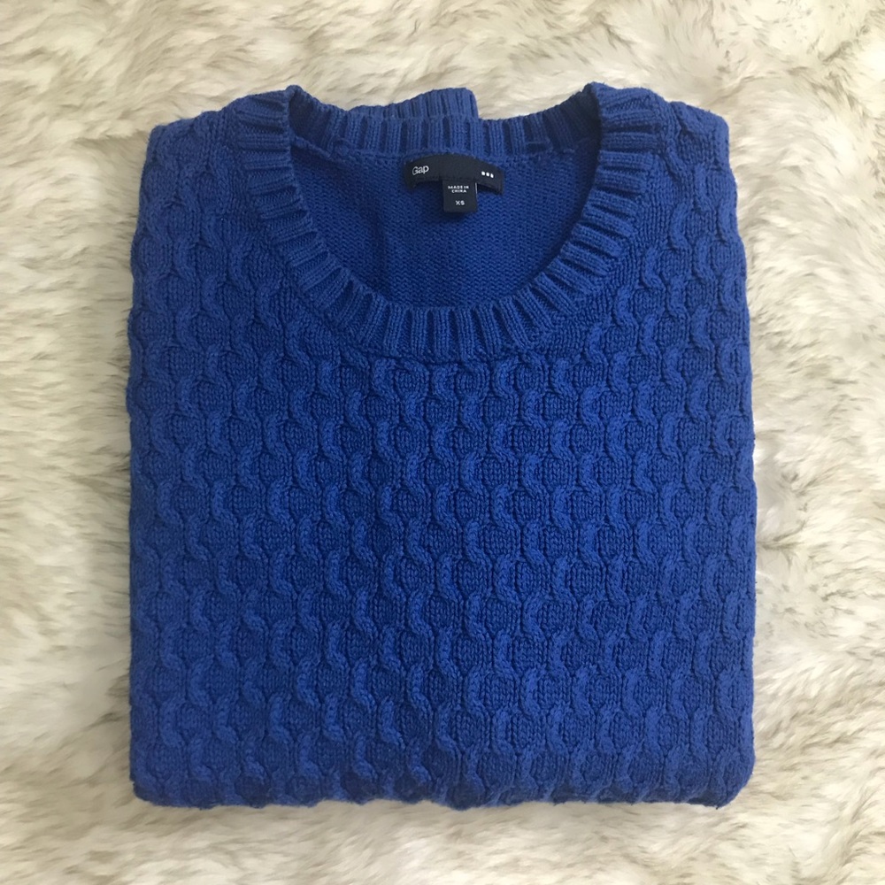 Gap cobalt crew neck sweater